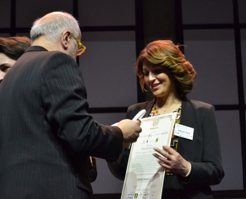 Valeria Carlone recibe el premio como Mejor empresa Under 40 de la provincia de Alessandria
