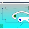 Pantalla del Software Hinge Drilling Module - Dibujo virtual de articulaciones