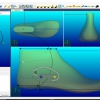 Schermata del Software Hinge Drilling Module - Posizionamento dei fori per lo snodo