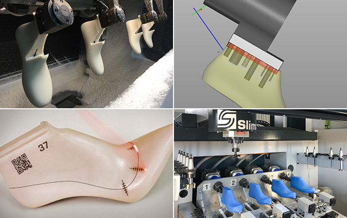 Tecnologia S.L.I.M. 4.0 - produzione della forma per calzature